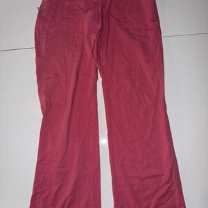 Dansko Womens Pink Scrub Bottom Pants Size Small Pockets Stretch Elastic Waist